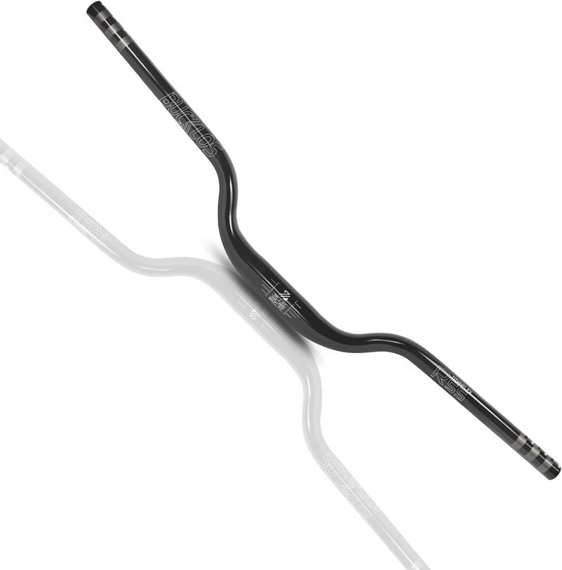 BUCKLOS 31.8mm—55mm Rise Mountain Bike Handlebars Riser Bar, Aluminum Alloy MTB Handlebar 720mm, Premium Matter Mount Bikes Bicycle Handle Bar - Image 1